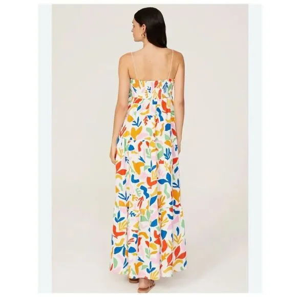 Show Me Your Mumu Long Weekend Maxi Dress Gauze Small Pattern Floral Tiered SMYM - Picture 9 of 16